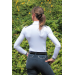 polo de concours blanc galons marine Pénélope Leprevost
