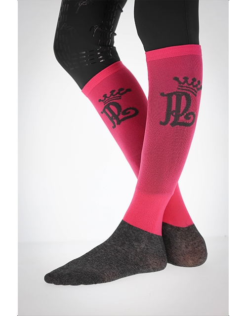Pénélope Show Riding Socks - Fuchsia