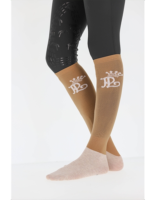 Pénélope Show Riding Socks - Taupe