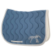 Tapis de selle point sellier classique - Bleu lagon & blanc