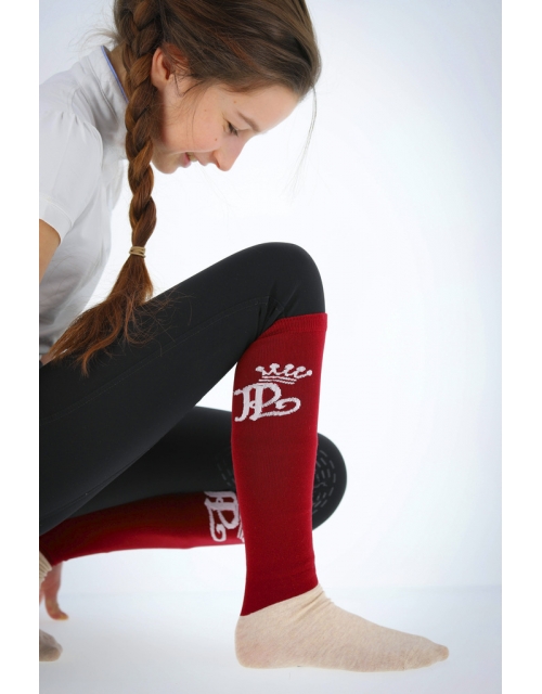 Pénélope Show Riding Socks - Red
