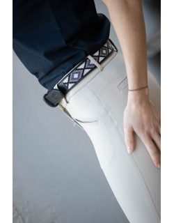 Pearl belt - Black & white
