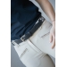 Pearl belt - Black & white