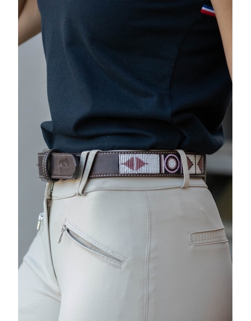 Ceinture Pearl - Havane & rose