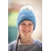 Waki knitted hat - Peacock blue