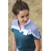 Indy polo shirt peacock blue - Junior