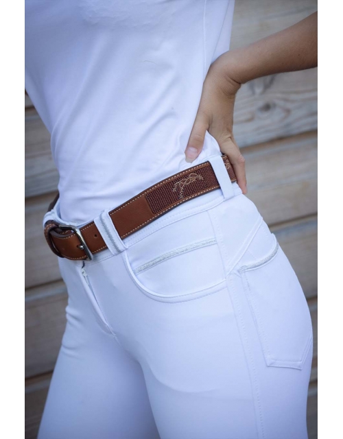 Ceinture Pearlog - Cognac & caramel