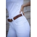 Ceinture Pearlog - Cognac & caramel