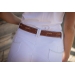 Ceinture Pearlog - Cognac & caramel
