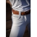 Ceinture Pearlog - Cognac & caramel