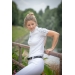 Anaïs short sleeves competition polo shirt - White
