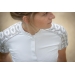 Anaïs short sleeves competition polo shirt - White