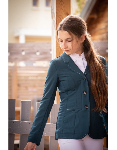 Paris Soft Air Peacock Blue Show Jacket - Children