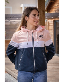 Celecce Jacket - Navy & Pink