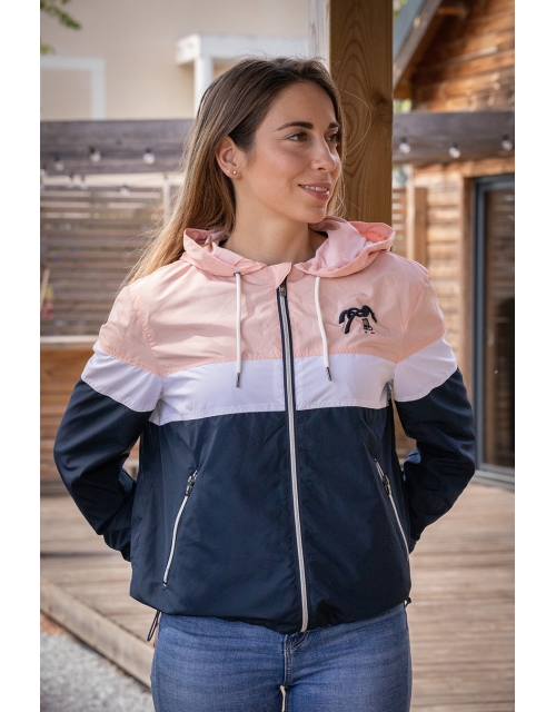 Celecce Jacket - Navy & Pink