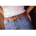 Ceinture Initial - Cognac