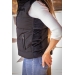 Sonia Padded Vest - Black