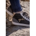 Sneakers Hautes Jupiter - Noir & Gris chez Pénélope-Store
