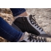 Sneakers Hautes Jupiter - Noir & Gris chez Pénélope-Store