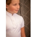 Polo de Concours Madrid Eden by Pénélope Blanc & Gris - Enfant