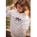 Harlem Navy & White Hoodie - Children