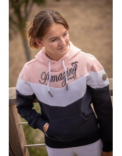 Sweat Artémis Marine & Rose - Enfant