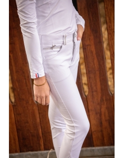 Pantalon d'Équitation Eden by Pénélope Fun Blanc - Enfant
