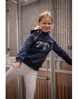 Eden by Pénélope Double Zip Navy Sweater - Children