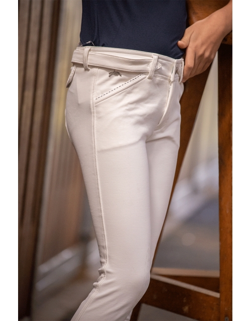 Point Sellier Eden by Pénélope Breeches White - Children