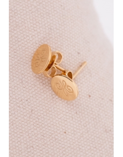 Lou Arabesque Stud Earrings - Gold