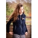 Emy Navy Velvet Hoodie - Children