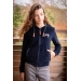 Emy Navy Velvet Hoodie - Children