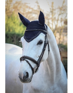 New Strass Fly Veil - Navy
