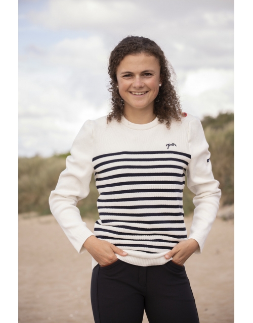 SAINT JAMES x Pénélope Collections Maelle Pullover - Ecru