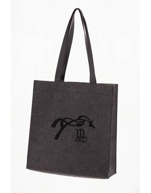 Felt Tote-bag - Grey & Black