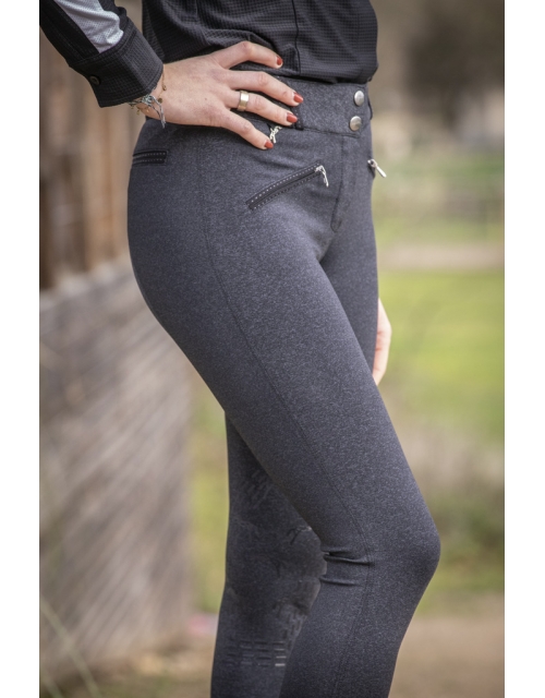 Pantalon d'Équitation Romy - Gris Chiné
