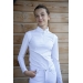 Polo de Concours Séville Manches Longues Blanc - Enfant