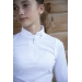 Seville Long Sleeve White Competition Polo Shirt - Children