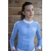 Chemise de Concours Showshirt Bleu Artic - Enfant