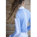 Chemise de Concours Showshirt Bleu Artic - Enfant
