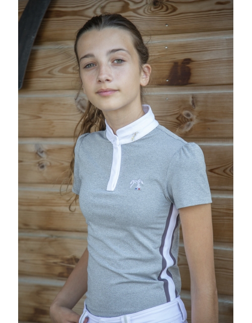 Polo de Concours Moon Gris - Enfant