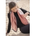 Foulard Mya - Ecru & Rouille