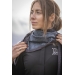 Mya Scarf - Black & Peacock Blue