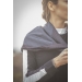 Mya Scarf - Black & Peacock Blue
