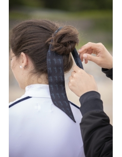 Ruban Twilly Sofia - Noir & Bleu Canard