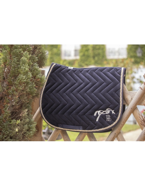 Tapis de selle Eden by Pénélope Velours - Marine & Ecru