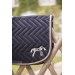Eden by Pénélope Velvet Saddle Pad - Navy & Off-White