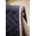 Eden by Pénélope Velvet Saddle Pad - Navy & Off-White