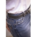 Ceinture Signature Perforée - Noir