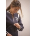 University Teddy Sweat - Navy & Off White